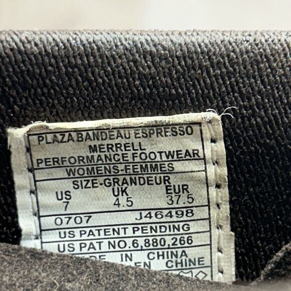 Merrell Womens 7 Plaza Bandeau Leather Suede Mary Jane Casual Shoe Slip On Brown - Picture 14 of 14